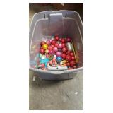 Box Lot Of Assorted Christmas Balls & More