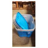 (4) Plastic Storage Containers w/ Lids
