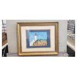 (1) Framed Watercolor Art Work (21"ï¿½17")