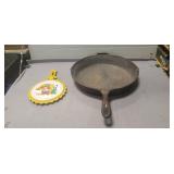 (1) Lodge Cast Iron Skillet (13" Diameter) & (1)