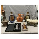 Lot Of Decanters & Flasks