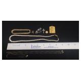 Tray Of Assorted 14K Gold Jewelry & More