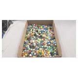 Tray Lot Of Assorted Marbles