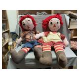 Large Raggedy Ann & Andy Rag Dolls (Andy Missing