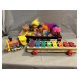 Fisher-Price Pull Toys, Lot Of Trolls