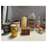 Lot Of Vintage Bottles & Tins