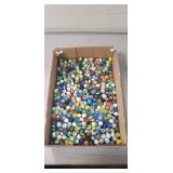 Tray Lot Of Assorted Marbles