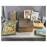 Lot Of Vintage Books, Postcards