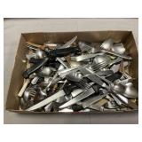 Tray Lot Of Assorted Flatware, Cutlery