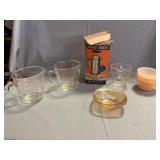 Pyrex & Fire King Measuring Cups, Mirro Cookie