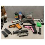 Lot Of Airsoft Pistols, Magazines, Ammo