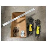 Box Lot With (2) Jacks, Metal Rule