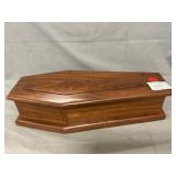 Coffin-Shaped Wooden Box