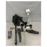 Lot With Gun Scopes, Filet Knife, Case Belt