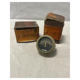 Pair Of Vintage Military Half-Track Ammeter