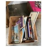 Box Lot With Sheet Music, Books, Wall Hangers