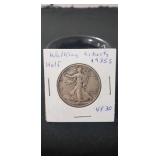 (1) 1935-S Silver Walking Liberty Half Dollar