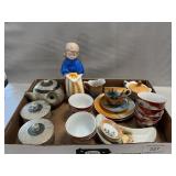 Lot With Lefton Side Disces, Japan Lusterware,