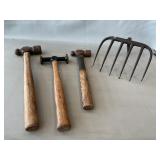 Assorted Hammers, Rake Head