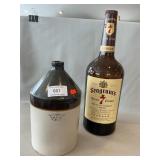 (1) Gallon Stoneware Jug, (Chip On Bottom) (1)