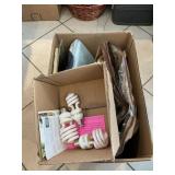 Box Lot With Vanity Tray, Shoe Storage Bag,