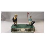 Cast Iron Mechanical "Golf Bank"