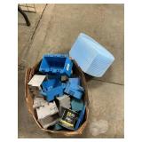 Box Lot With Electrical Supplies, Roll Of Foam