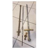 (2)) Swords, (1) Metal Sheath (36" Long)