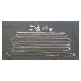 Tray Of Assorted Sterling Silver/925 Jewelry &