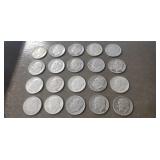 (20) Silver U.S. Dimes
