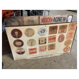 Display Board With Coasters, Nixon/Agnew Articles