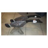 Handcrafted Wooden Decorative Geese Mount