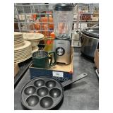 Amateys Blender, Cast Iron Aebleskiver Pan,