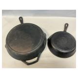 Pair Of Cast Iron Lodge Skillets