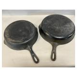 (2) Cast Iron Pans