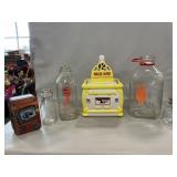 Keebler Branded Cookie Jar, Milk Bottles, Ertl