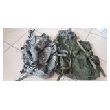 (2) Assorted Military Utility Bags