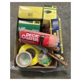 Box Lot With Painting Supplies