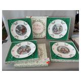 (6) Royal Doulton Christmas Plates