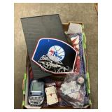 Box Lot With Leap Frog inquest, 76erï¿½s Hoop, Crib