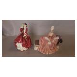 (2) Vintage Royal Daulton Figurines