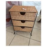 Wicker Storage Cabinet