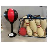 Foam Bowling Game, Tabletop Speed Bag