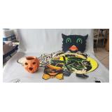 (12) Assorted Vintage Halloween Decorations