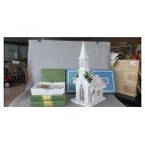 (5) Assorted AVON Collector Plates & (1) Wooden