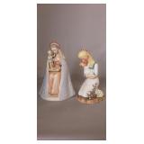 (2) Vintage Goebel Figurines, M.l. Hummel "Flower