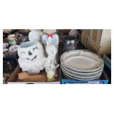 (2) Tray Lots Of Assorted Items Including Ceramic