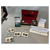 Lot Of Assorted Jewelry, Menï¿½s Tie Tacks, Cuff