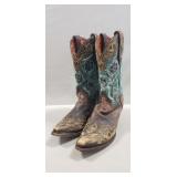 (1) Pair Of Ladies Dan Post "Bluebird" Leather