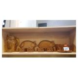 Shelf Lot Of Assorted Glassware